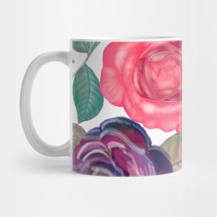 Watercolor roses and mix flower bouquet Mug